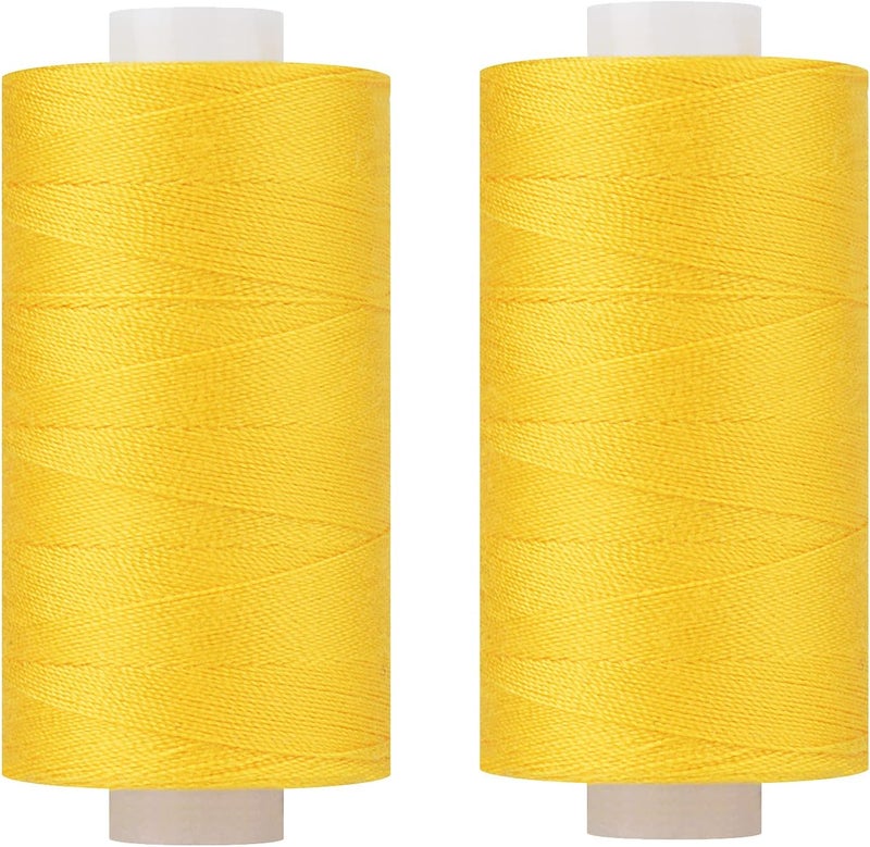 simthread All Purpose Thread Polyester 400Y Yellow - Image 1